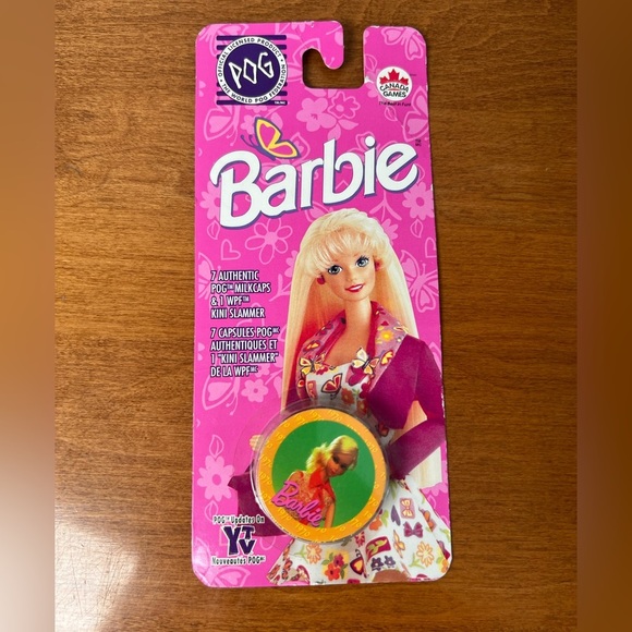 Vintage Barbie Authentic POG Milkcaps & Slammer NEW SEALED Collectible Set - Picture 1 of 3